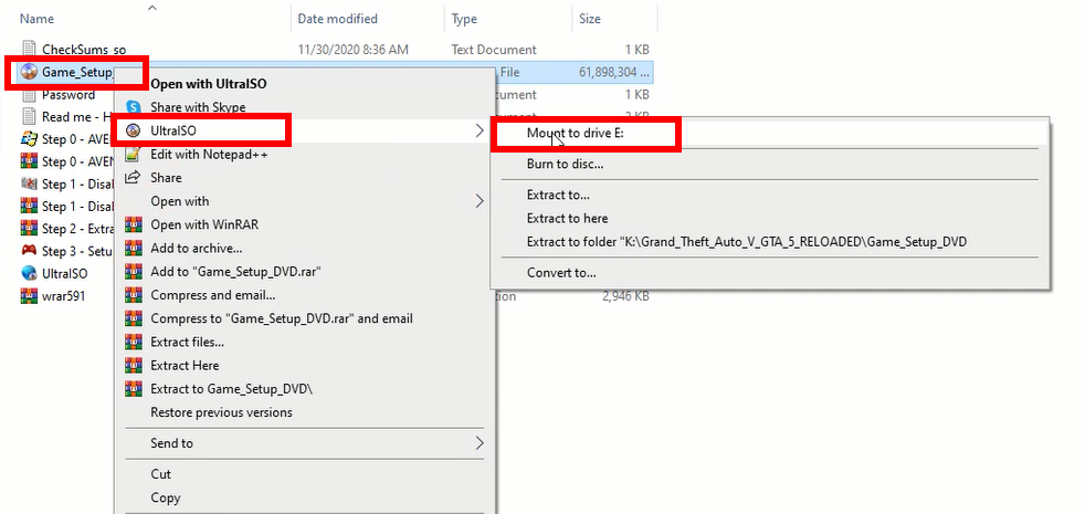 Giải nén file ISO