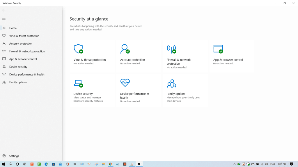 Mở Windows Defender