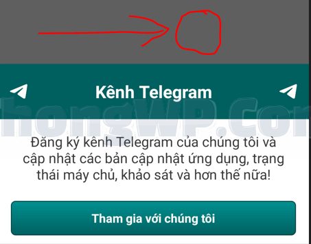 Bấm vào khoảng trống