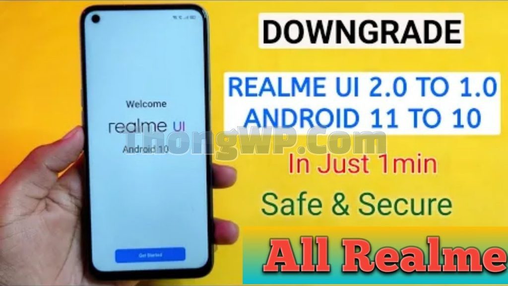 Hạ cấp Android 11 xuống 10 cho điện thoại Realme