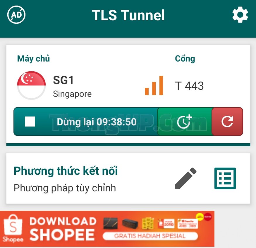 4G miễn phí TLS Tunnel