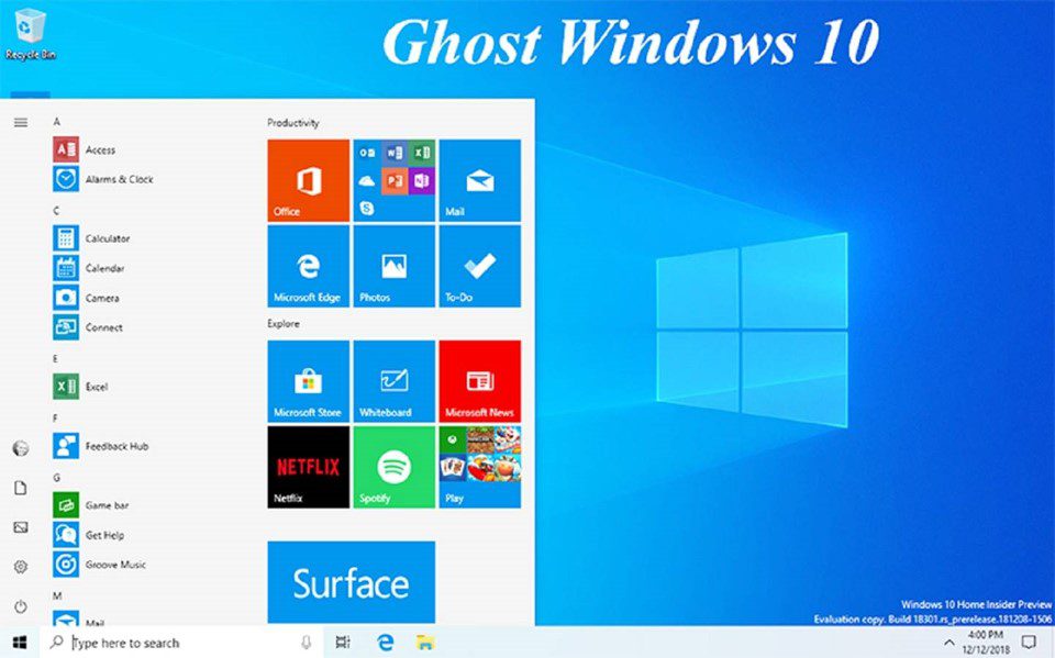 Ghost Win 10 Lite